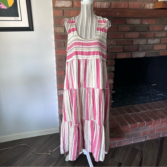 NWT Faherty Lanai Linen Blend Dress in Sol Stripe Sz XL - Picture 2 of 11
